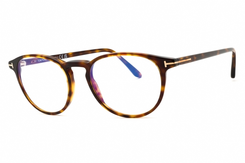 NWT Tom Ford FT5803-B-054 Red Round 51mm Glasses